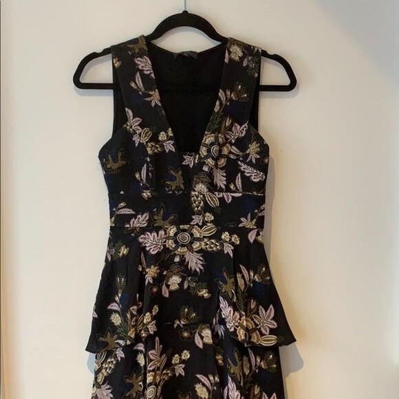 A.L.C “Hayley” tiered floral midi dress 2 - Picture 4 of 6